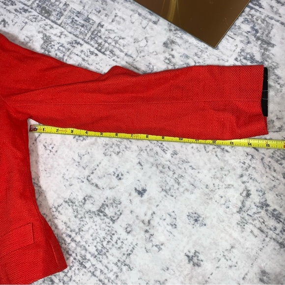 Banana Republic Red-Orange Linen Blend Blazer Jacket 2 - Picture 12 of 14